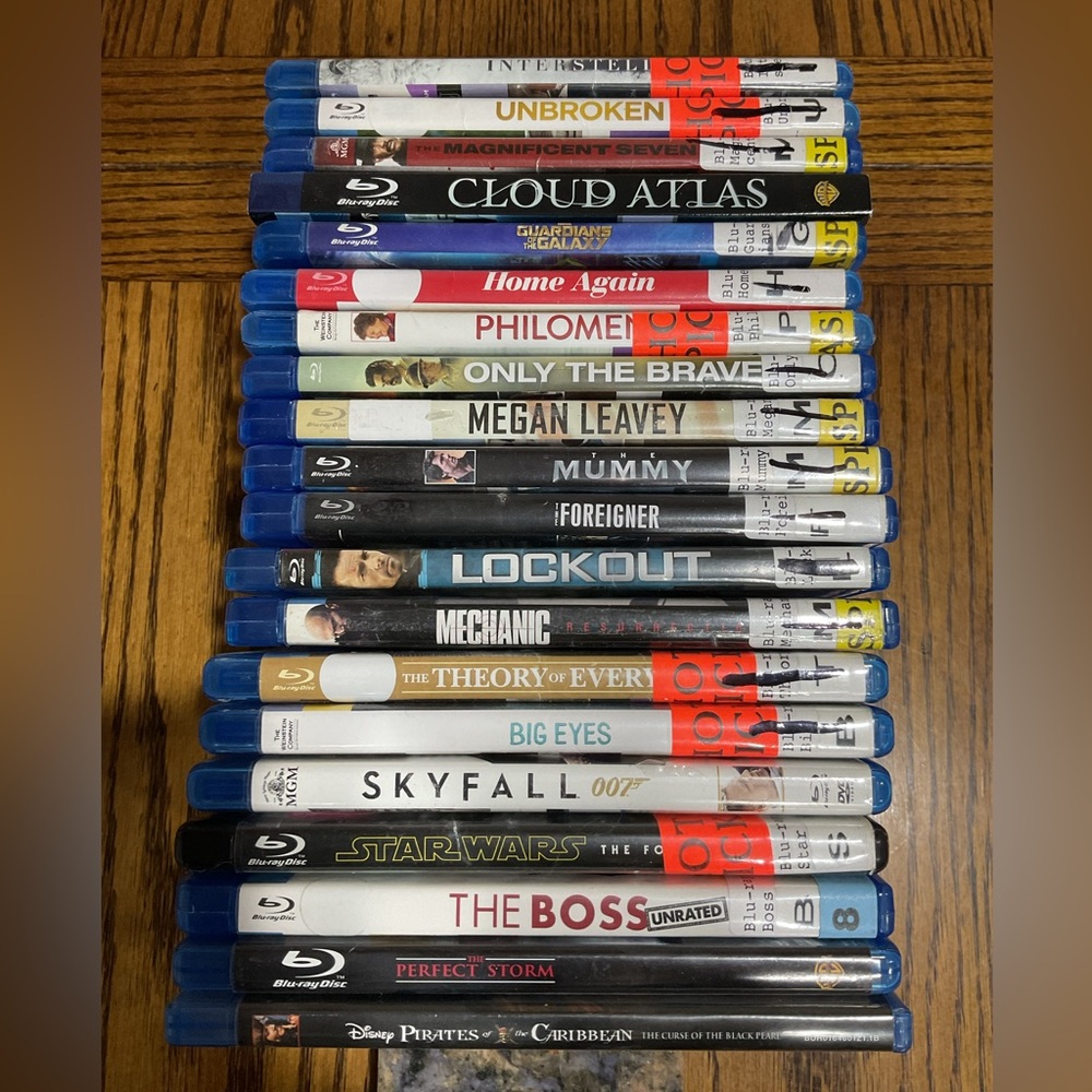 Set of 20 Blu-ray discs movies